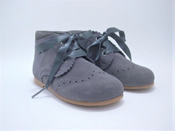 Gray suede baby boot - Image 3