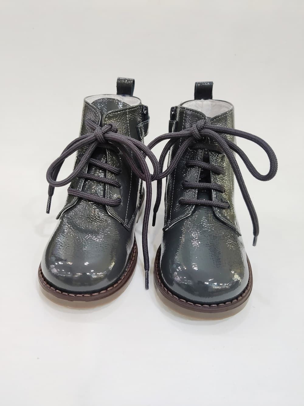 Gulliver Gray Patent Leather Girl's Ankle Boot - Image 3