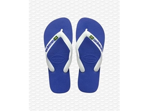 Havaianas Brasil Logo for kids Blue-White - Image 1