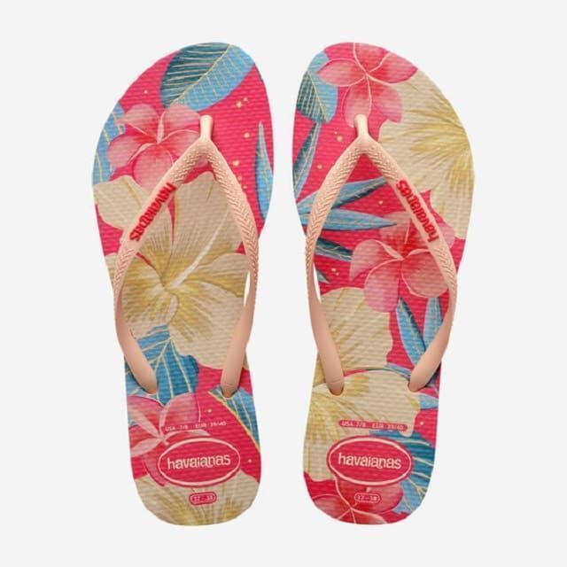 Havaianas Slim Floral pink girls and woman - Image 1
