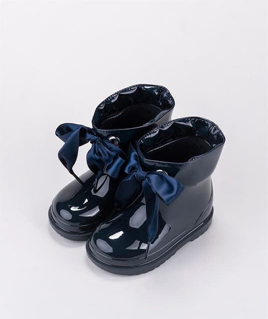 Igor Bimbi patent leather rain boot Navy - Image 1