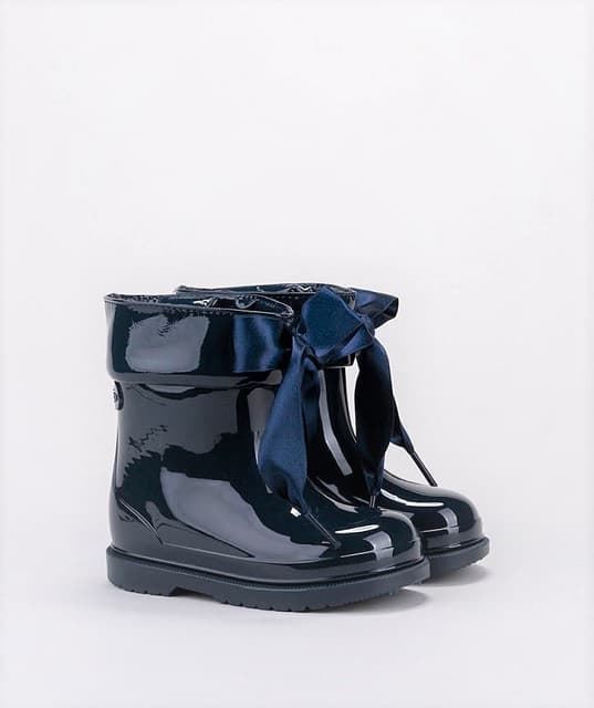 Igor Bimbi patent leather rain boot Navy - Image 3