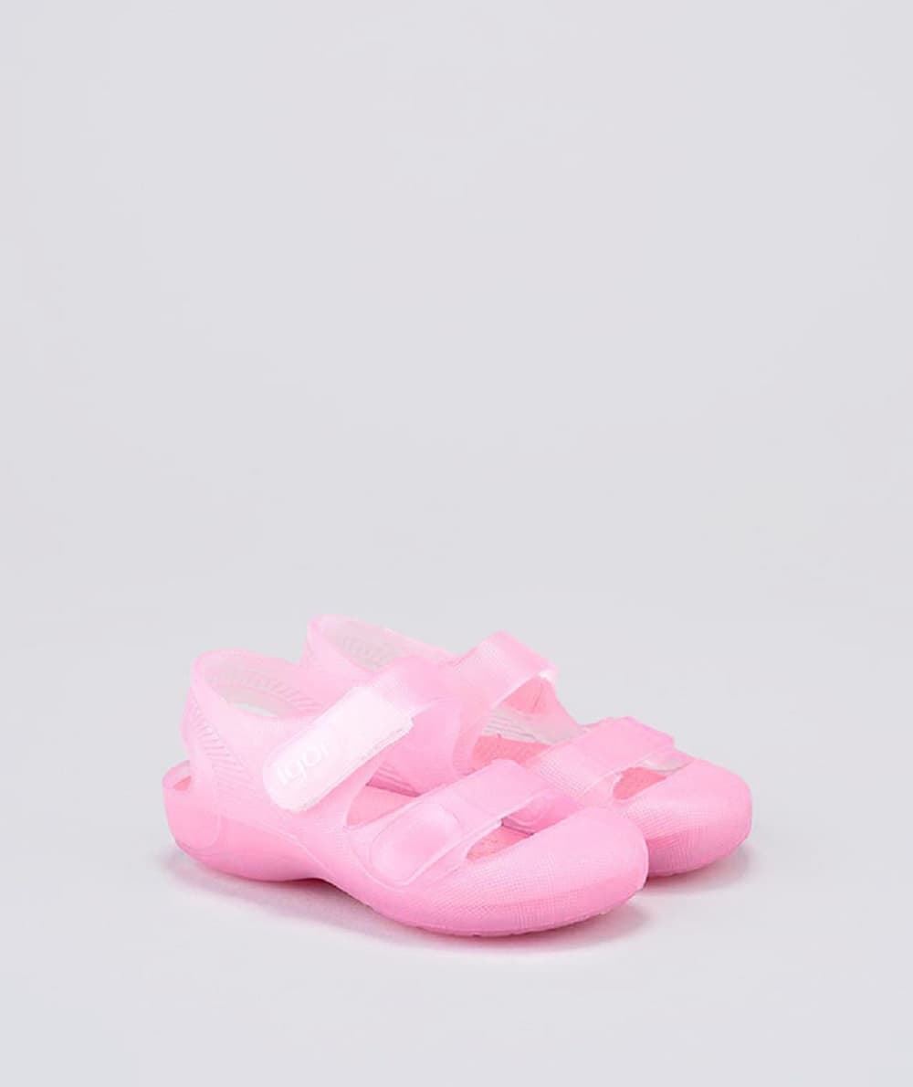 Igor Pink Bondi Translucent Sandal for Kids - Image 1