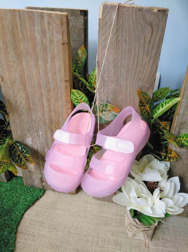 Igor Pink Bondi Translucent Sandal for Kids - Image 4