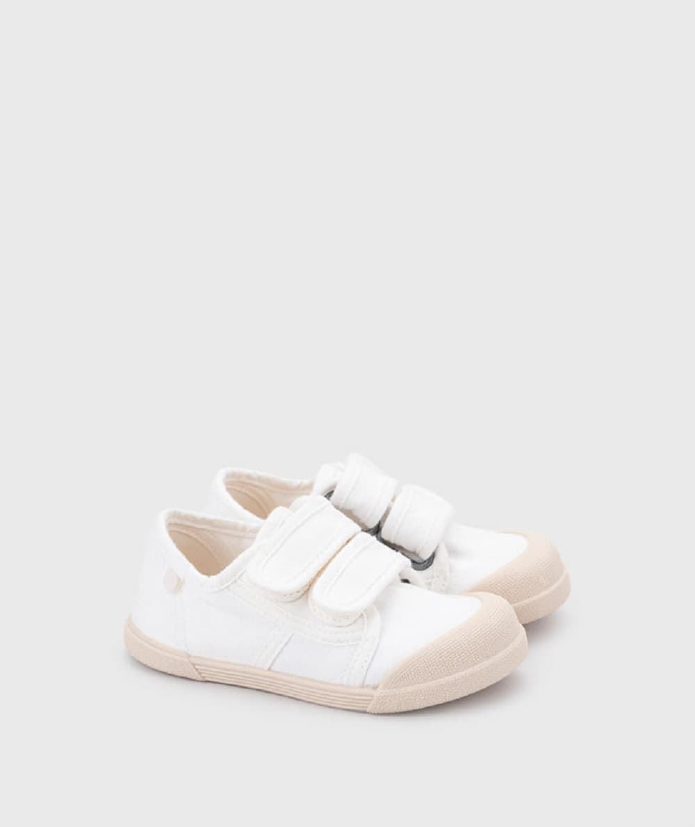 Igor White Canvas Sneakers respectful for children - Image 1