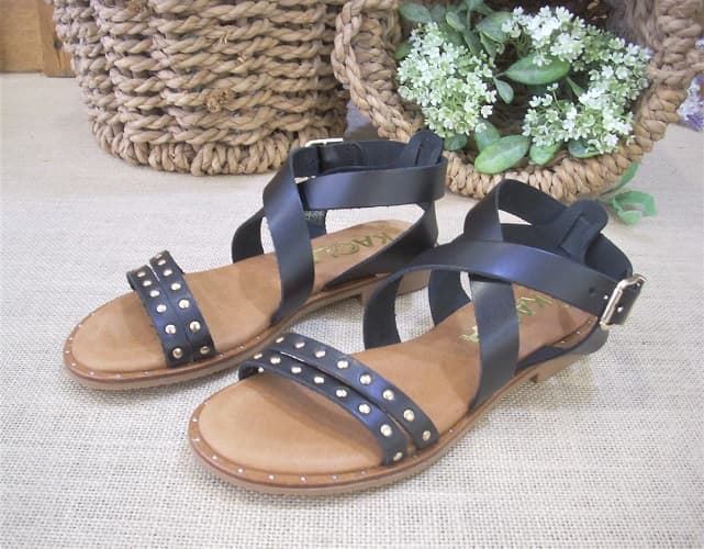 Kaola Black Studded Sandal - Image 1