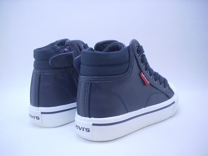 Levi's Navy Blue Central Park High Top Sneakers for kids - Image 5