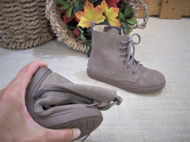 Military style boots girl Taupe - Image 3