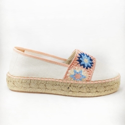 Montblanc Crochet Salmon Espadrilles Double Floor - Image 1