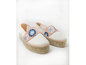 Montblanc Crochet Salmon Espadrilles Double Floor - Image 2