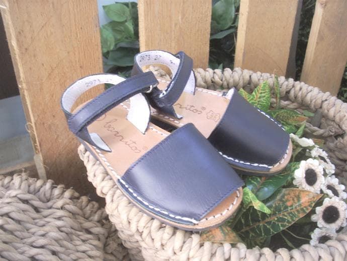 Navy Blue Menorcan Bars Velcro - Image 3