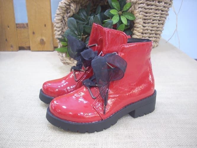 Oca Loca Girl Boot Red Patent Leather - Image 1