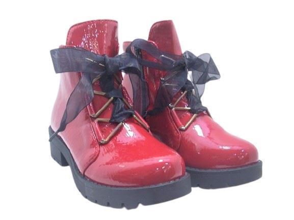 Oca Loca Girl Boot Red Patent Leather - Image 5