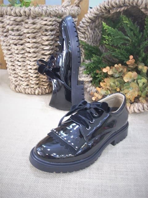 Oxford girl Black Patent with fringes - Image 3