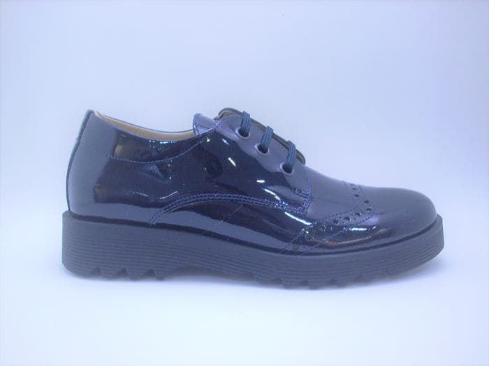 Oxford girl Patent Leather Navy Blue - Image 3