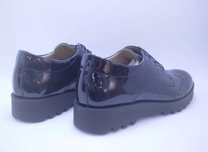 Oxford girl Patent Leather Navy Blue - Image 4