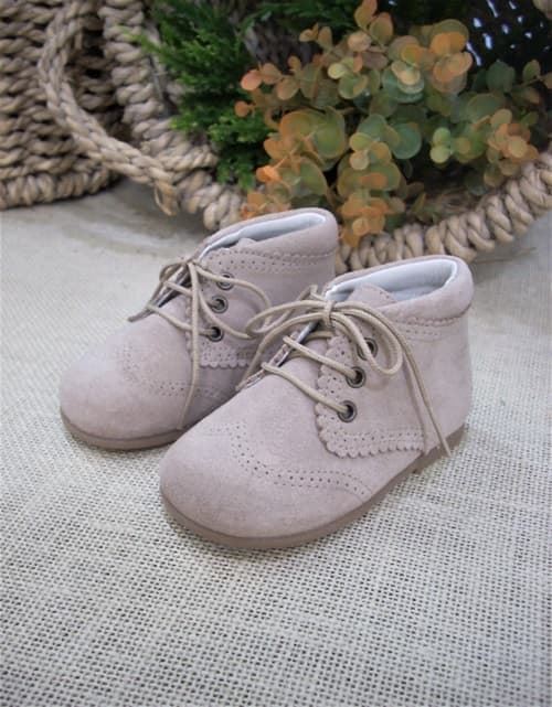Pirufin Baby booties Suede Earth - Image 1