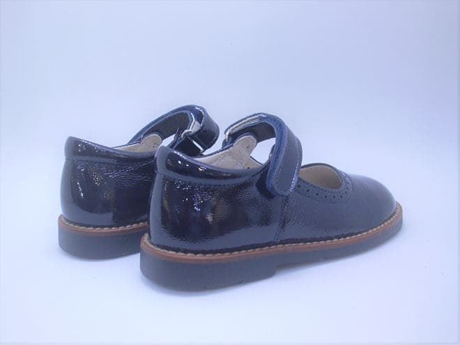Pirufin Navy Blue Patent Leather Girl Mary Jane - Image 4