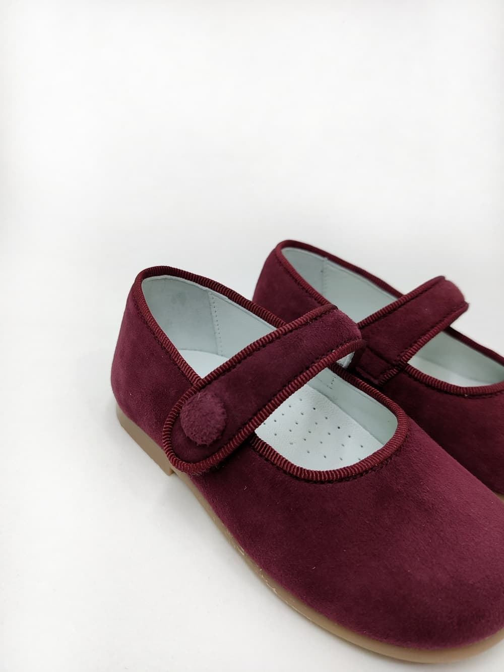 Pirufin (Piruflex) Mary Janes for baby girls in Bordeaux suede - Image 4