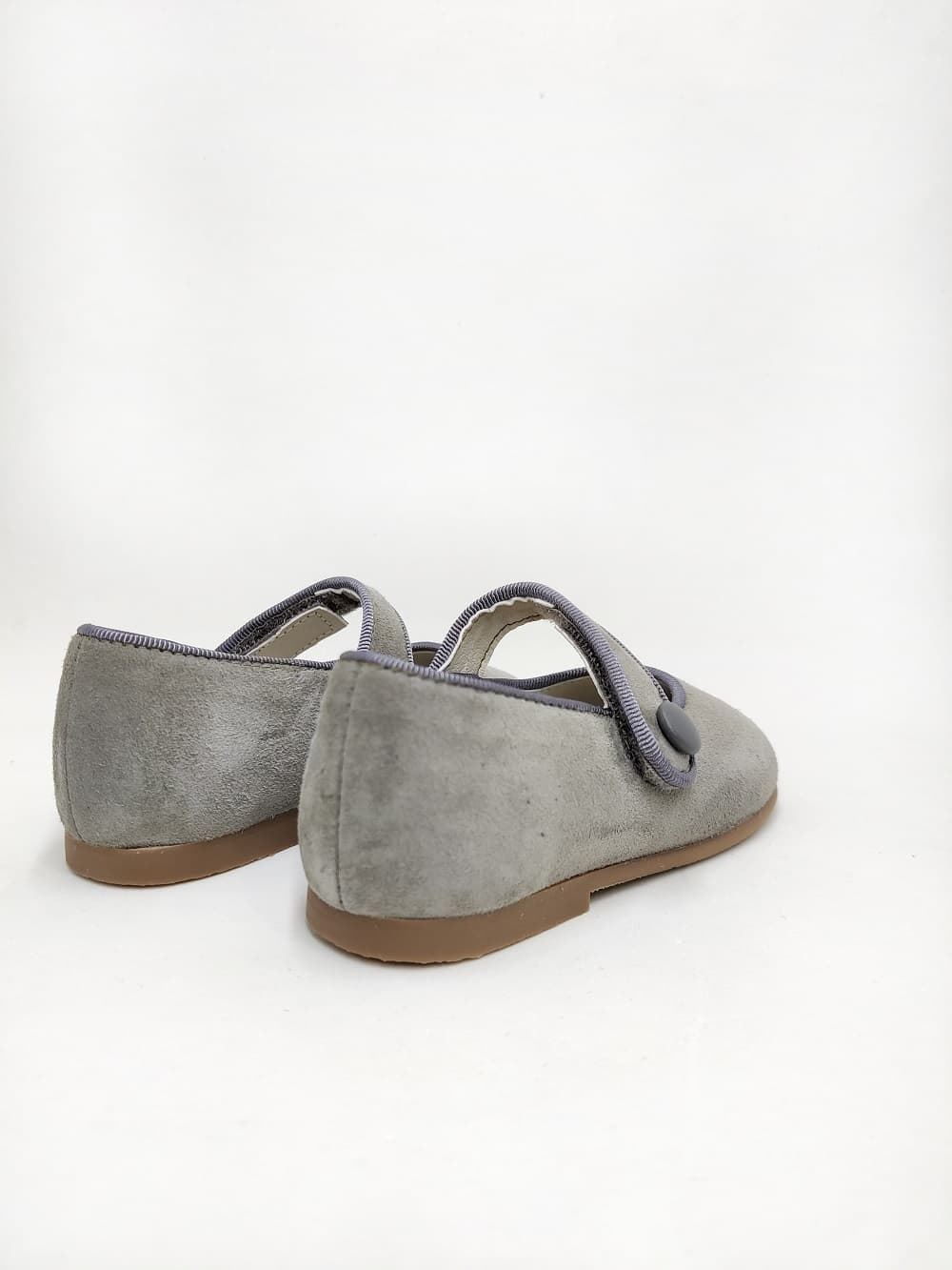 Pirufin (Piruflex) Mary Janes for baby girls in Gray suede - Image 3