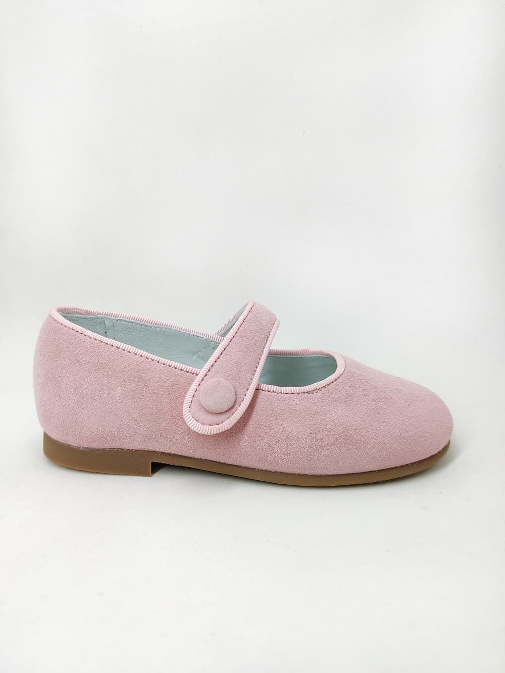 Pirufin (Piruflex) Mary Janes for baby girls in Pink suede - Image 2