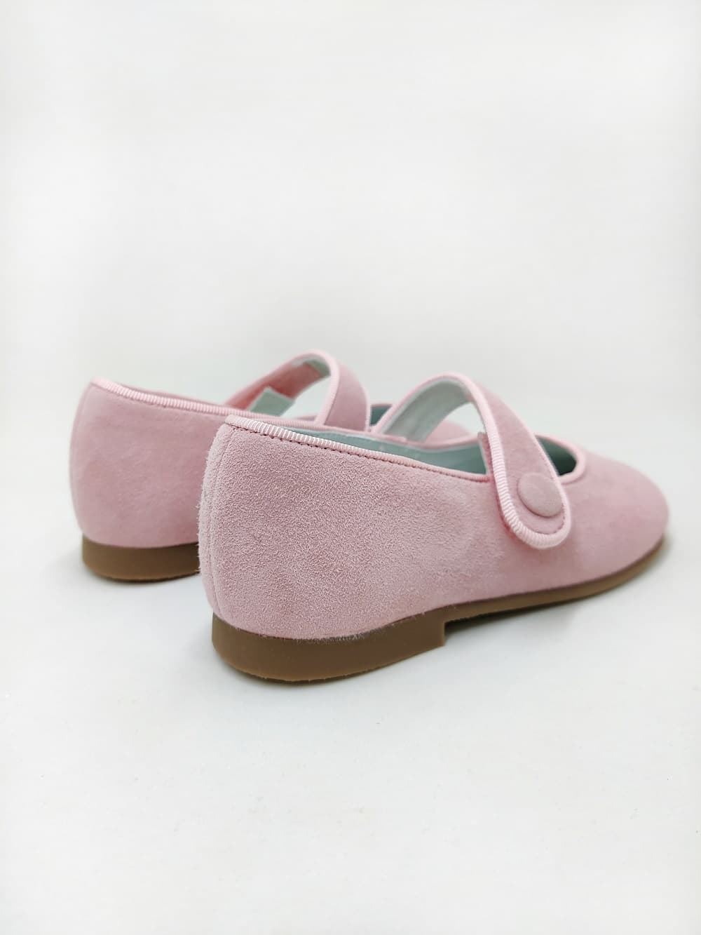 Pirufin (Piruflex) Mary Janes for baby girls in Pink suede - Image 3