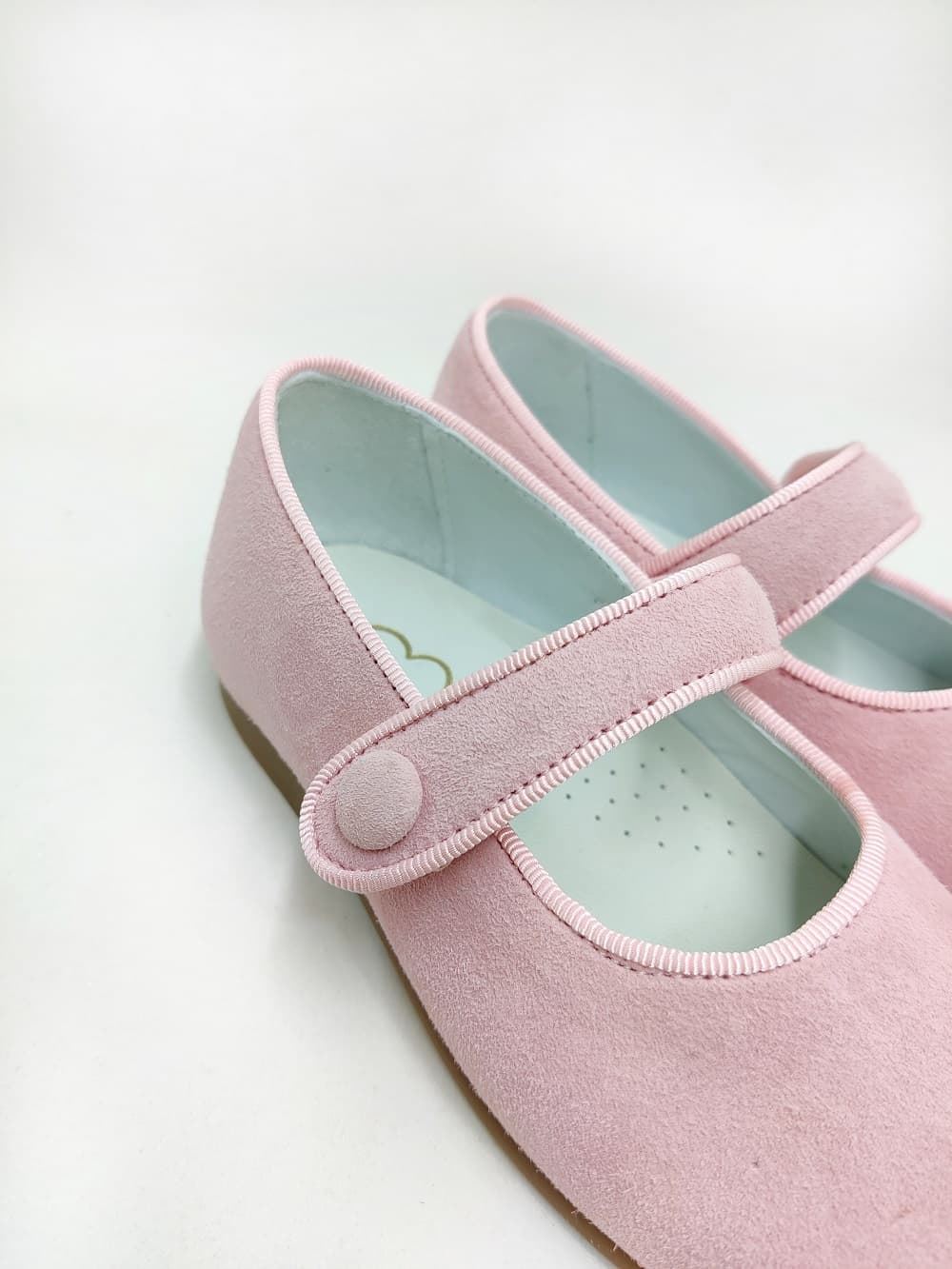 Pirufin (Piruflex) Mary Janes for baby girls in Pink suede - Image 4
