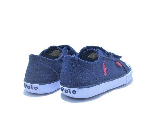 Polo Ralph Lauren Navy canvas boy's sneaker - Image 3