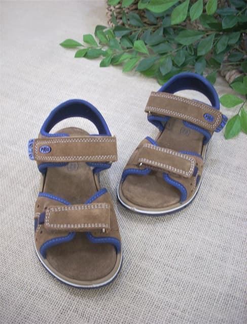 Primigi Brown children's sandals with Velcro - Image 4