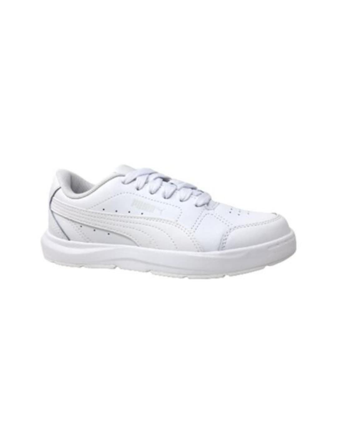 Puma Evolve Court Jr White Children's Sneakers with Lace - Image 1