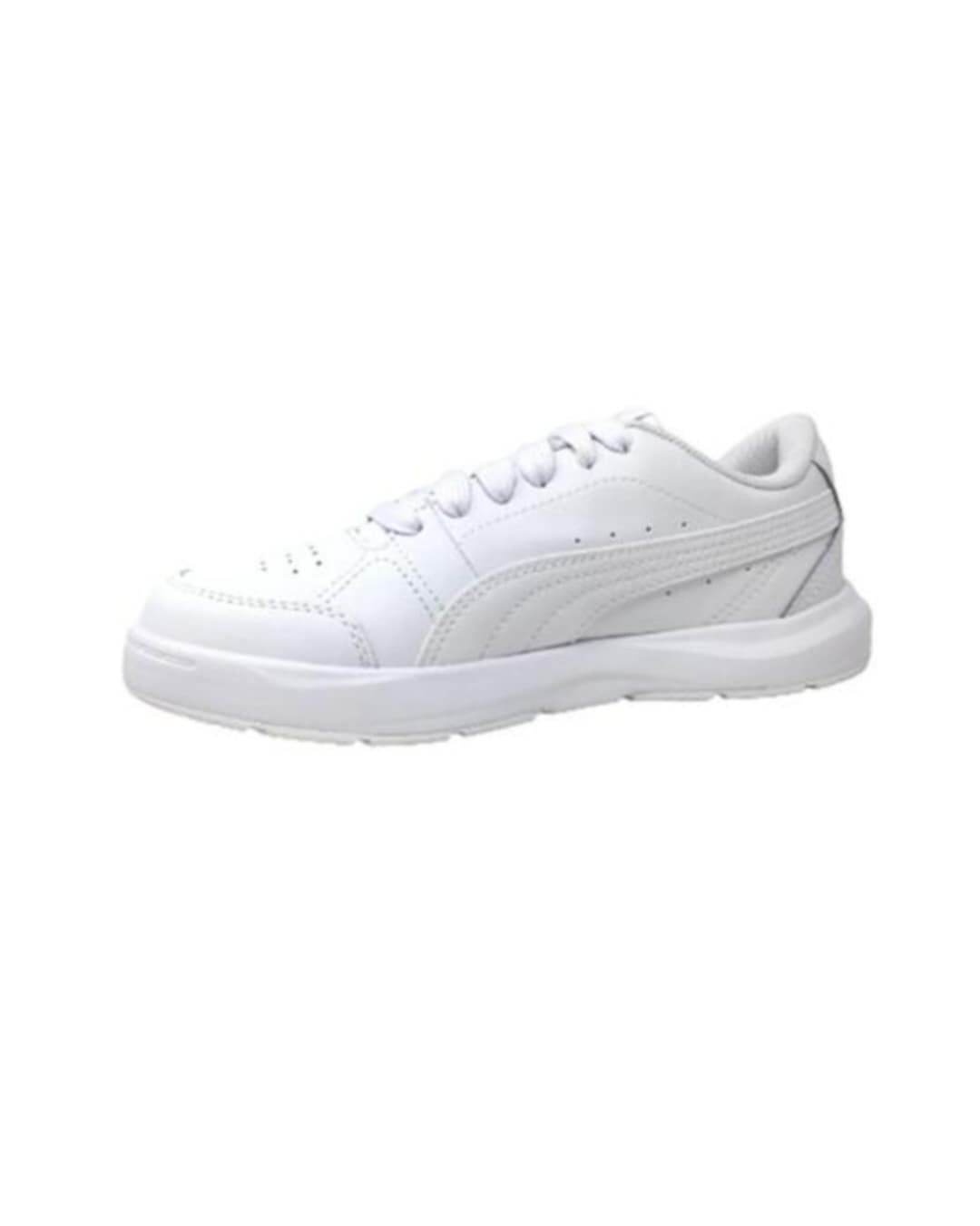 Puma Evolve Court Jr White Children's Sneakers with Lace - Image 5
