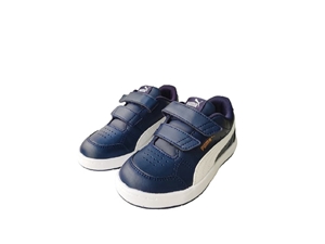 Puma Evolve Court Navy Blue Kids Sneakers - Image 1