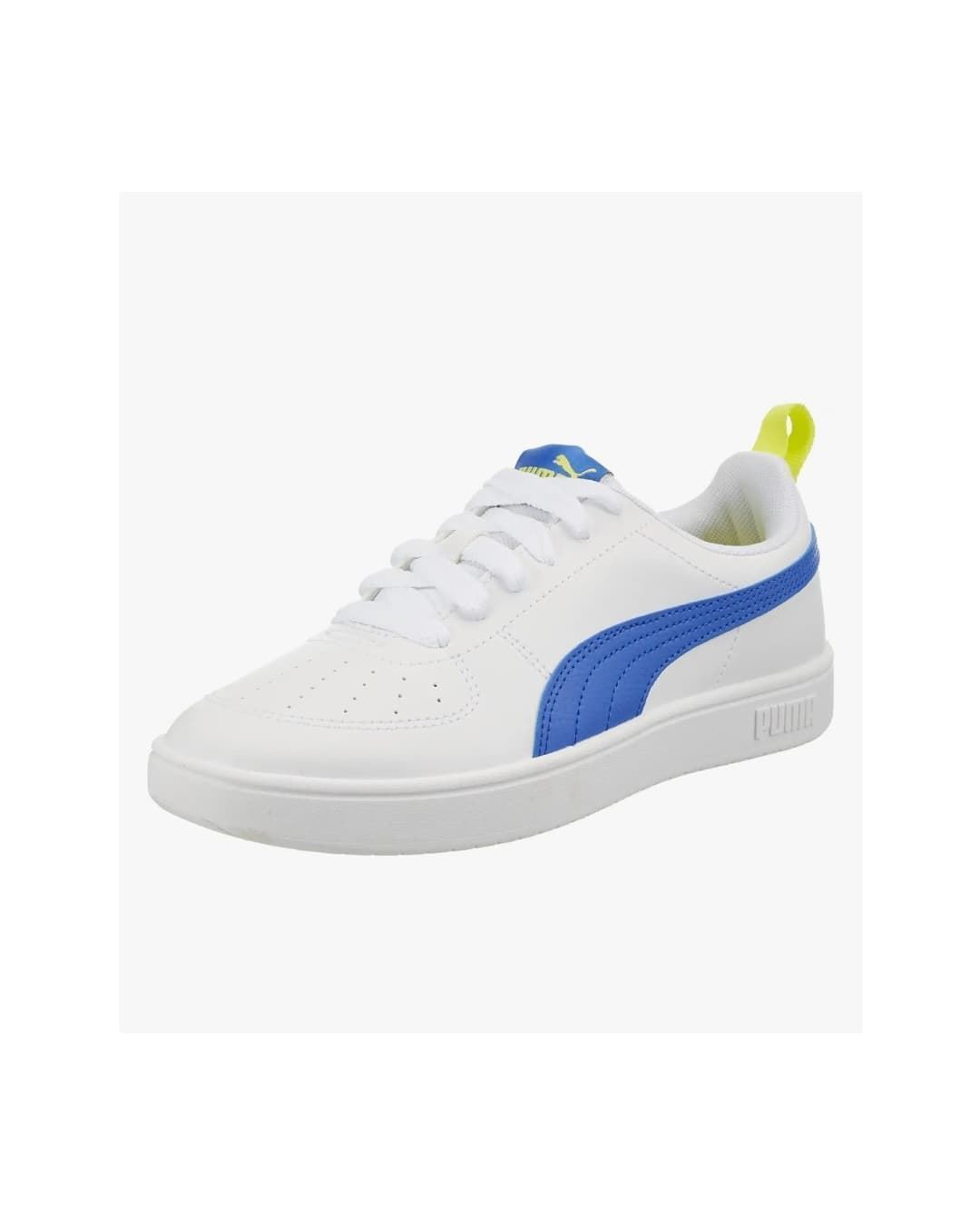 Puma Rickie Jr Sneakers White Blue with lace - Image 2