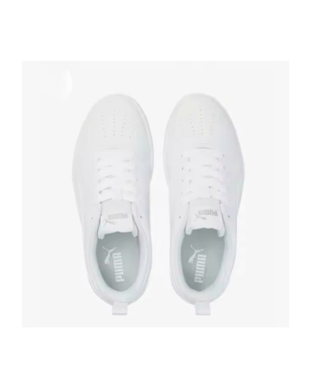 Puma Rickie Jr White Sneakers with Lace - Image 3