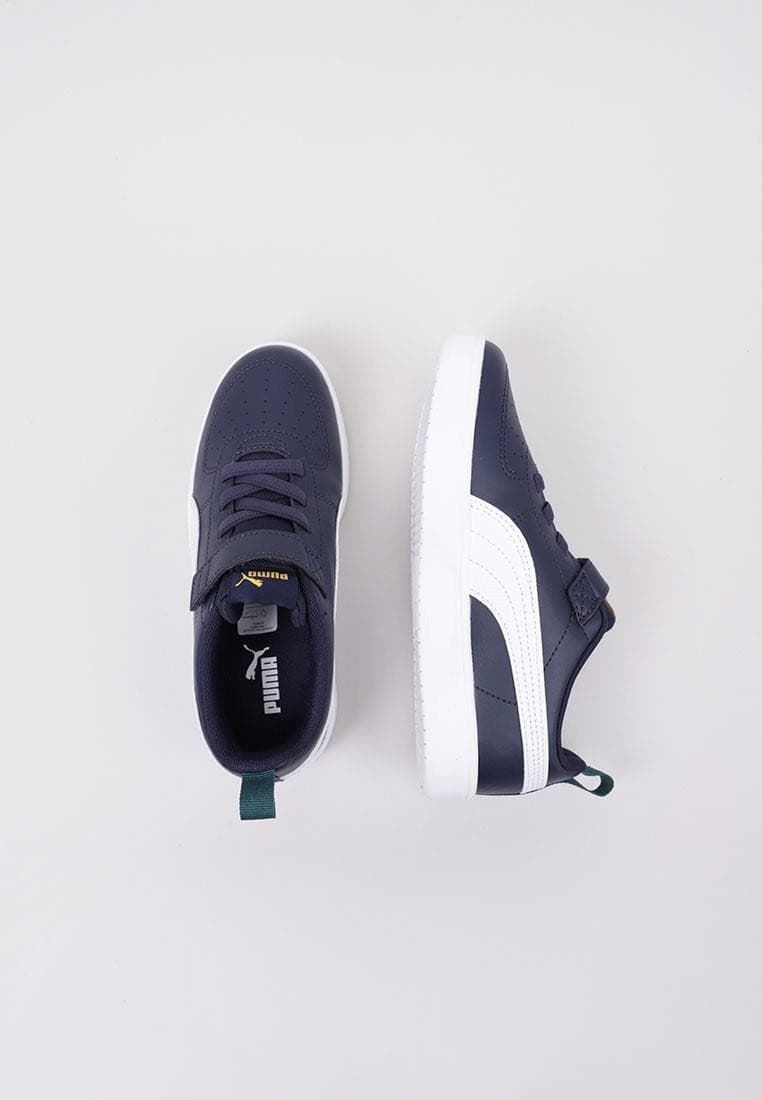 Puma Rickie Navy Blue Sneakers with Velcro - Image 5