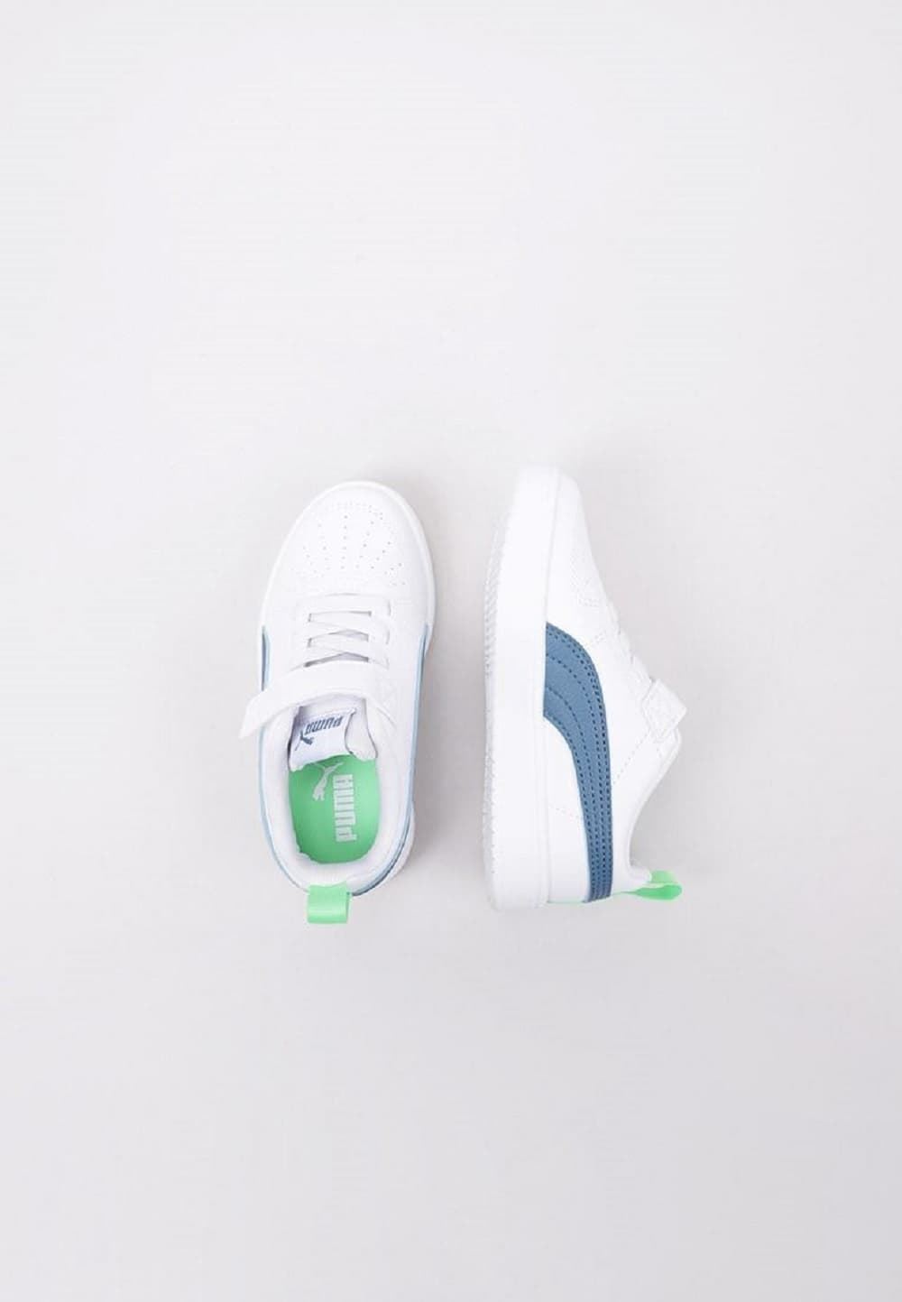 Puma Rickie Sneakers White-Jeans with Velcro - Image 5