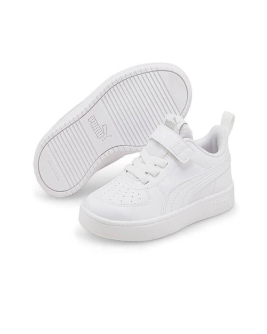 Puma Rickie White Sneakers for children with velcro - Image 3