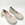 Ruth Secret Ballerinas in Rustic Linen with ribbons - Image 2