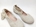 Ruth Secret Ballerinas in Rustic Linen with ribbons - Image 2