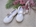 Ruth Secret Girl's Ballet Flats Rustic Linen with Ribbons - Image 1