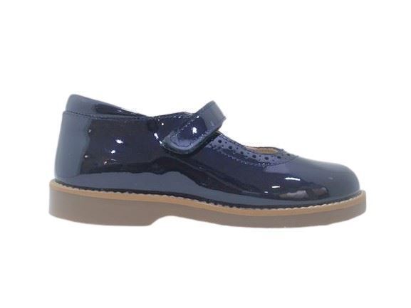 Ruth Secret Mary Jane girl Patent Leather Navy Blue - Image 2