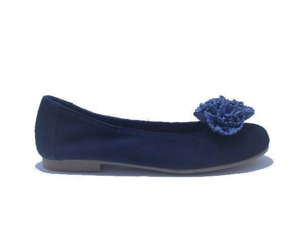 Ruth Secret Navy Blue Ballerina with Bow - Image 3