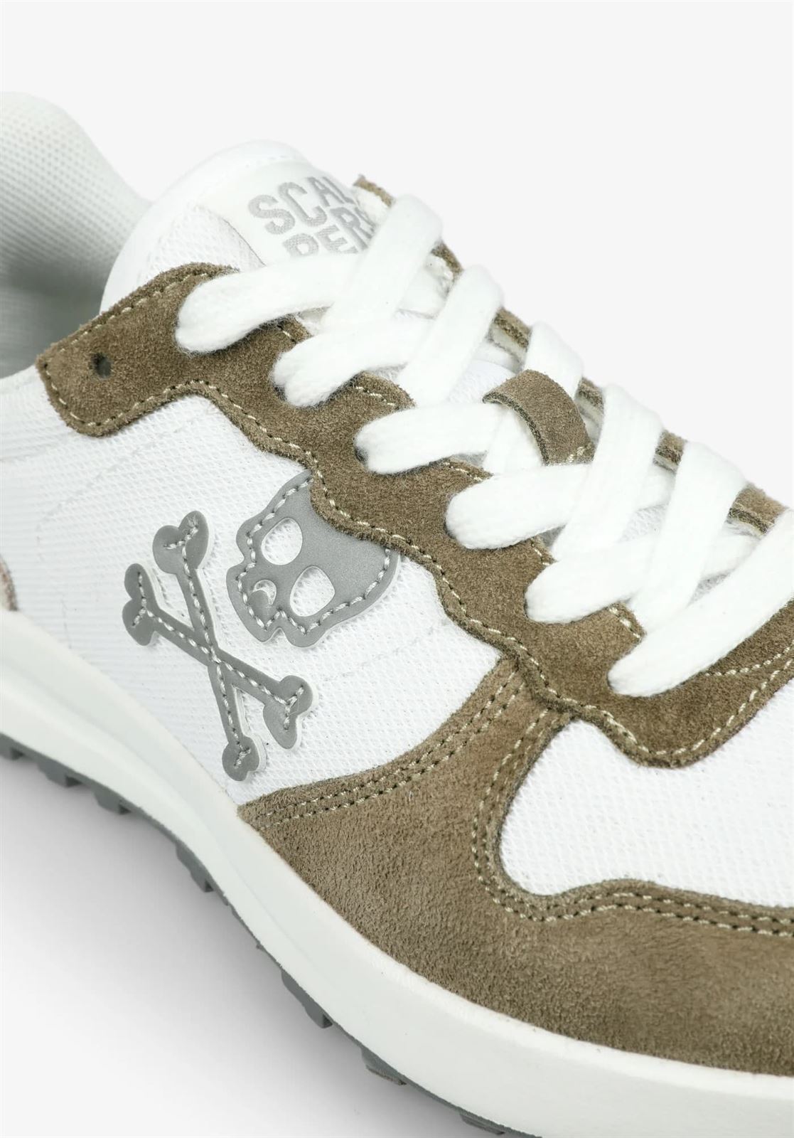 Scalpers Sneakers Bono Khaki White - Image 2
