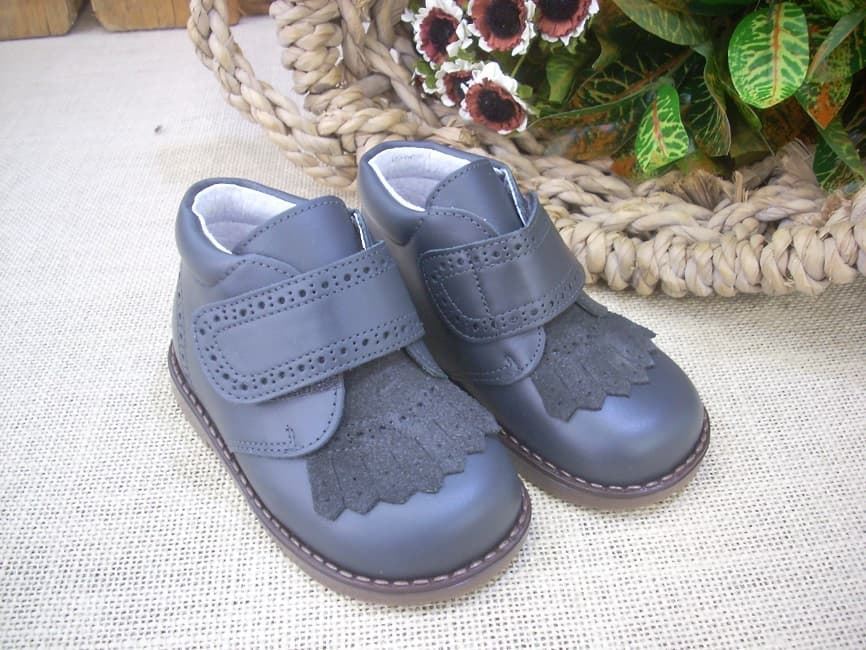 Sweets Dark Gray Baby Boot Velcro - Image 1