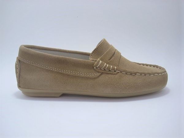 Sweets Moccasin child Camel split leather - Image 2