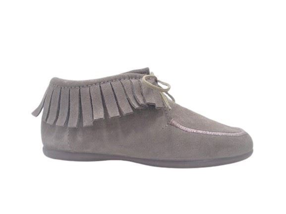 Taupe Fringed Ankle Bootie Sweets - Image 3