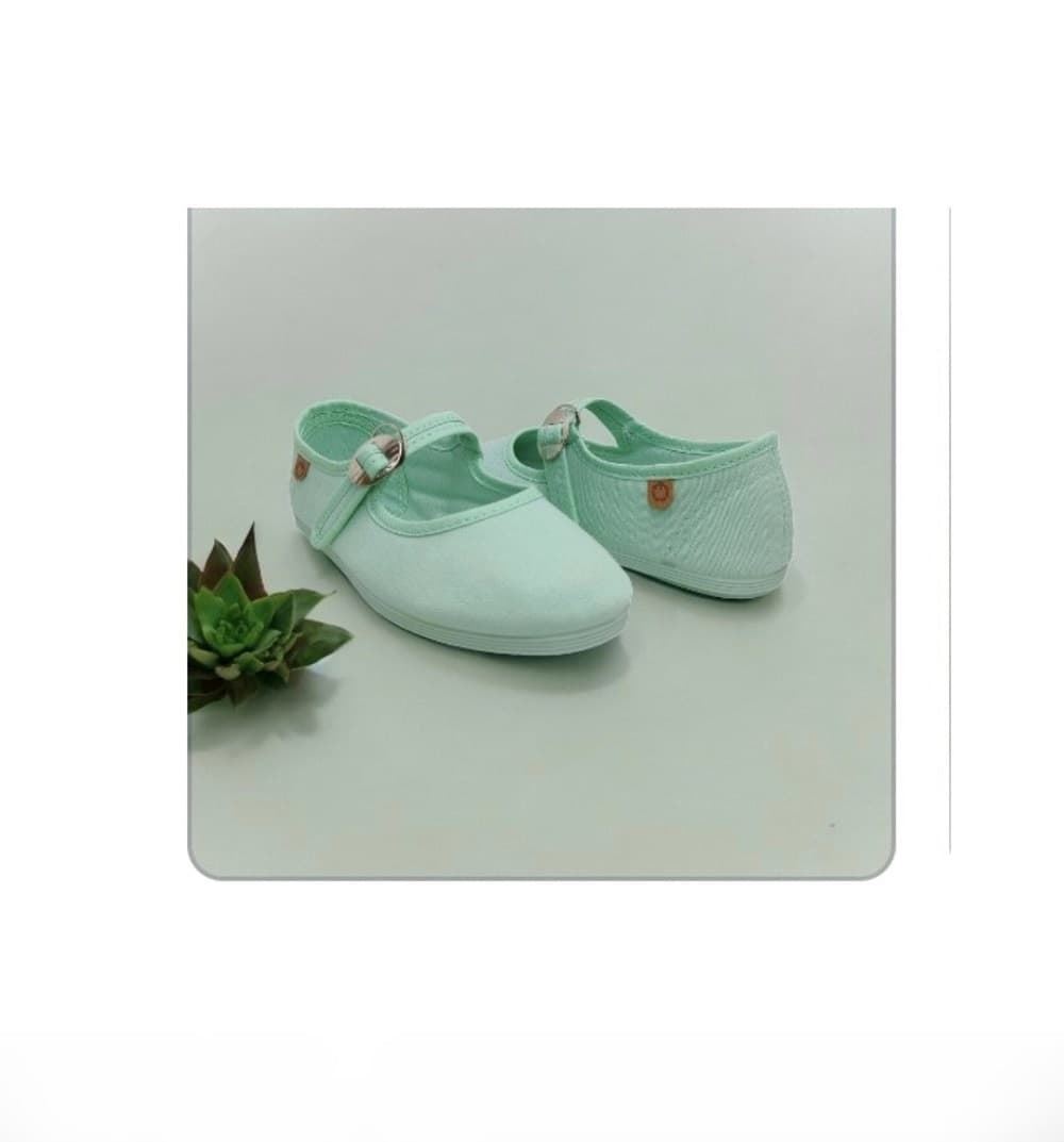 The Merceditas Chain for girls Water Green Canvas - Image 4