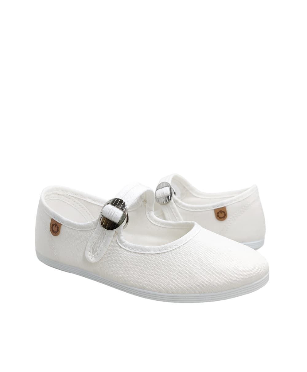 The Merceditas Chain for girls White Canvas - Image 1