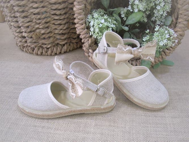 Vulpeques Girl's Sand Bow Espadrille - Image 4