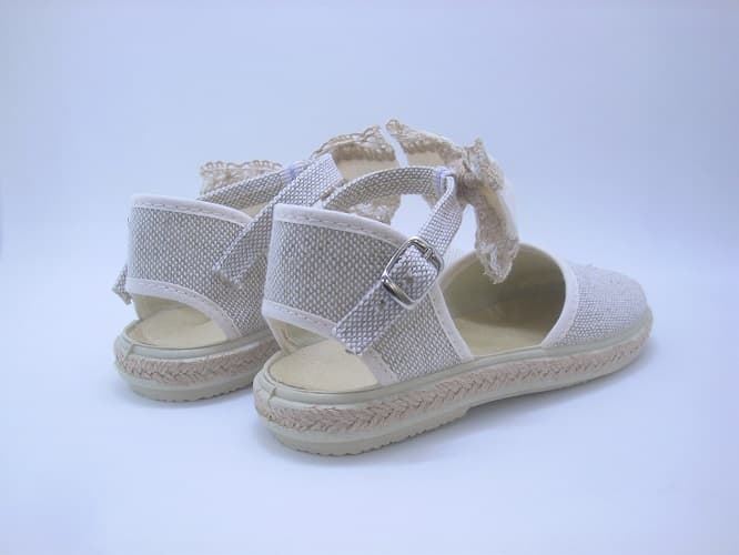 Vulpeques Girl's Sand Bow Espadrille - Image 5